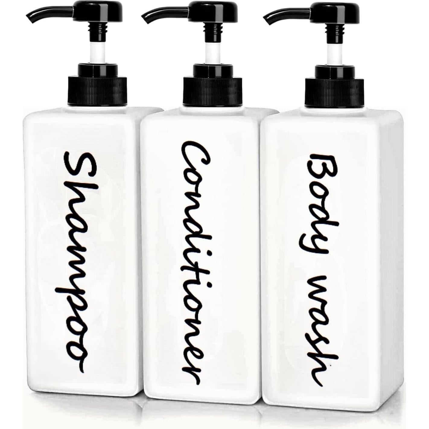 Dispensador de Champú y Acondicionador DIDROOM 3 Botellas 250ml