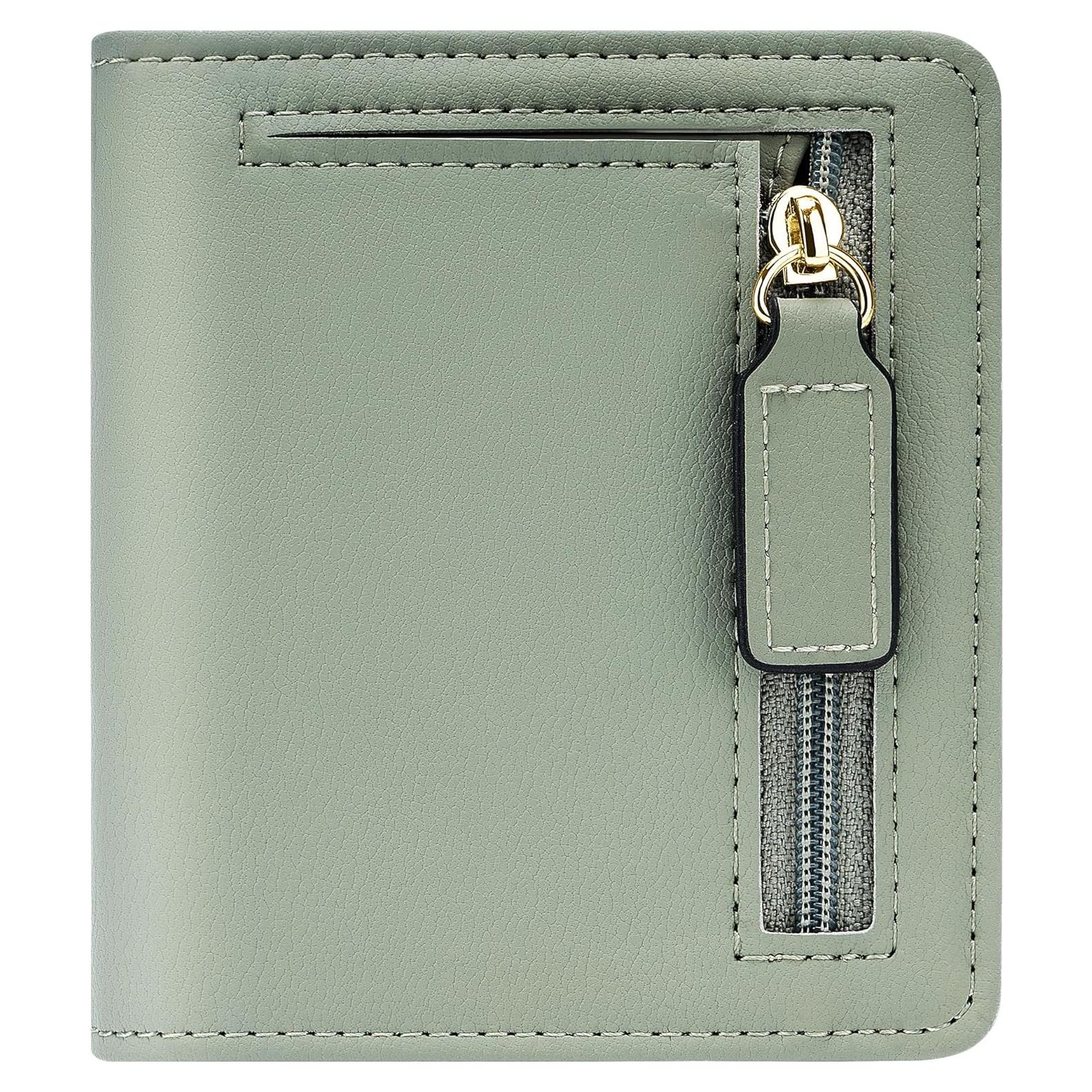 Billetera Compacta Bifold Gostwo Verde con Bloqueo RFID