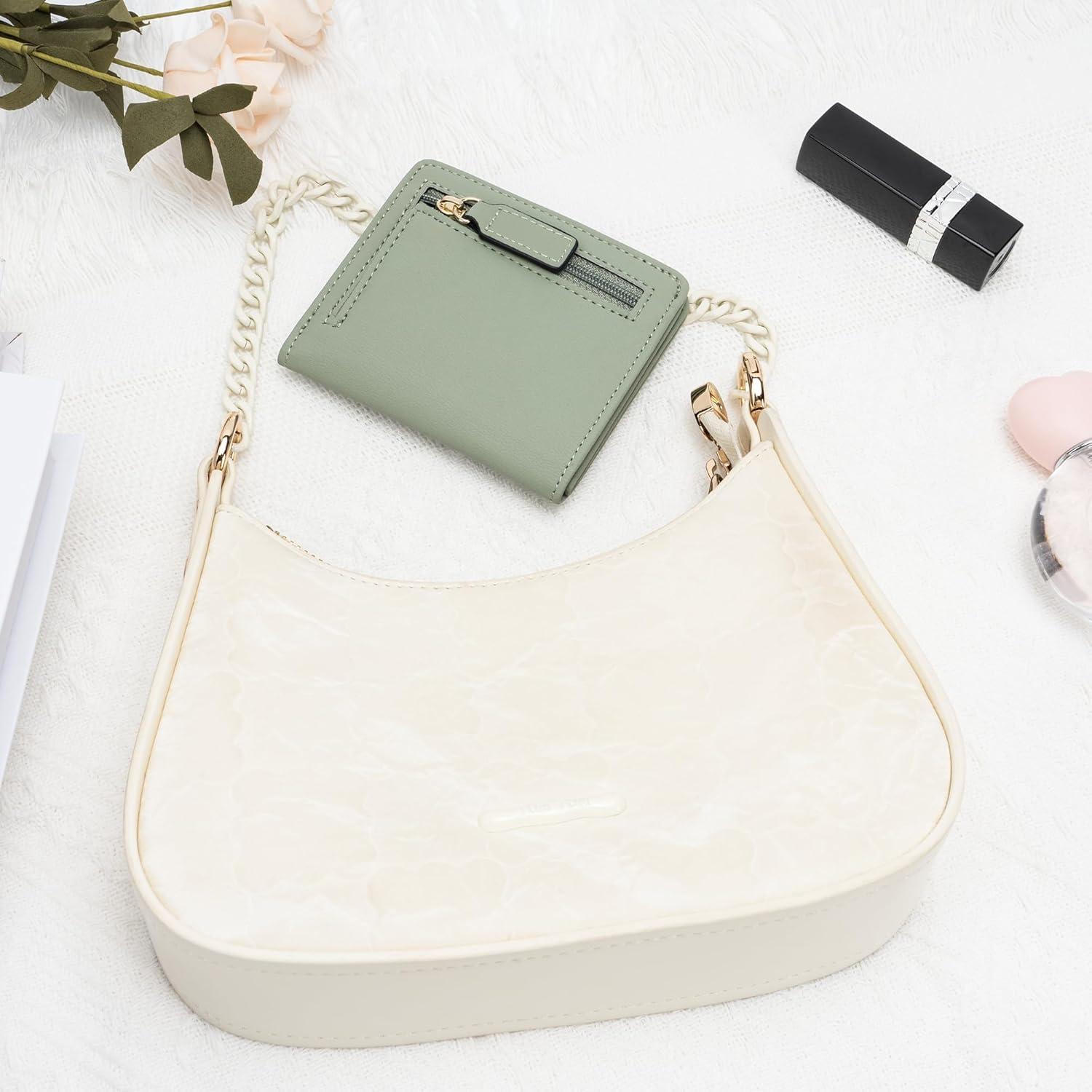 Billetera Compacta Bifold Gostwo Verde con Bloqueo RFID