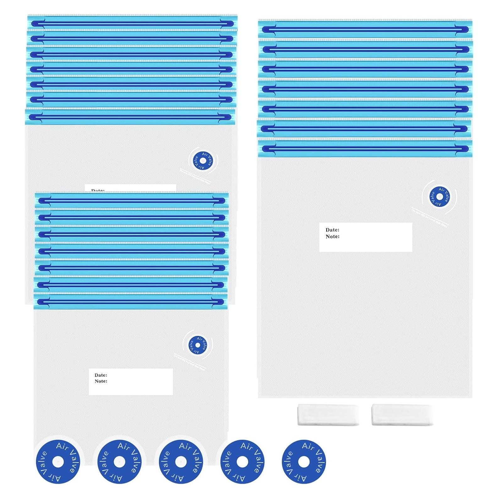 Bolsas Sous Vide Reutilizables Fazlynyi 28 Pcs Sin BPA