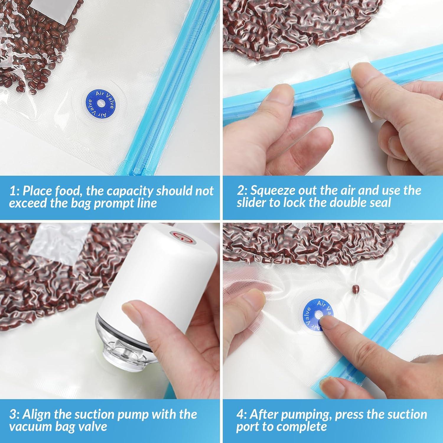 Bolsas Sous Vide Reutilizables Fazlynyi 28 Pcs Sin BPA