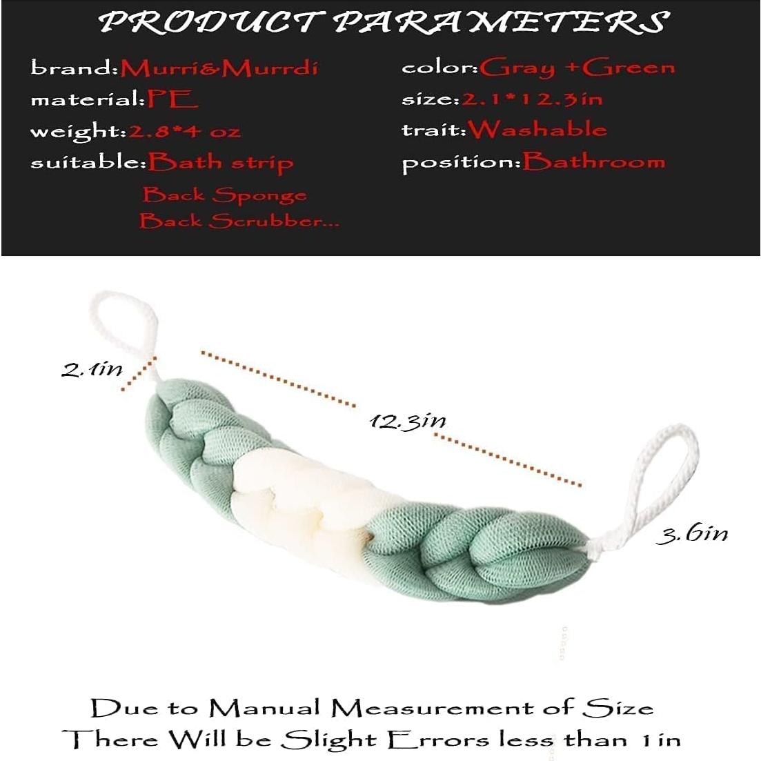 Esponjas de Lufa Larga para Ducha Murri&Murrdi - 4 Unidades