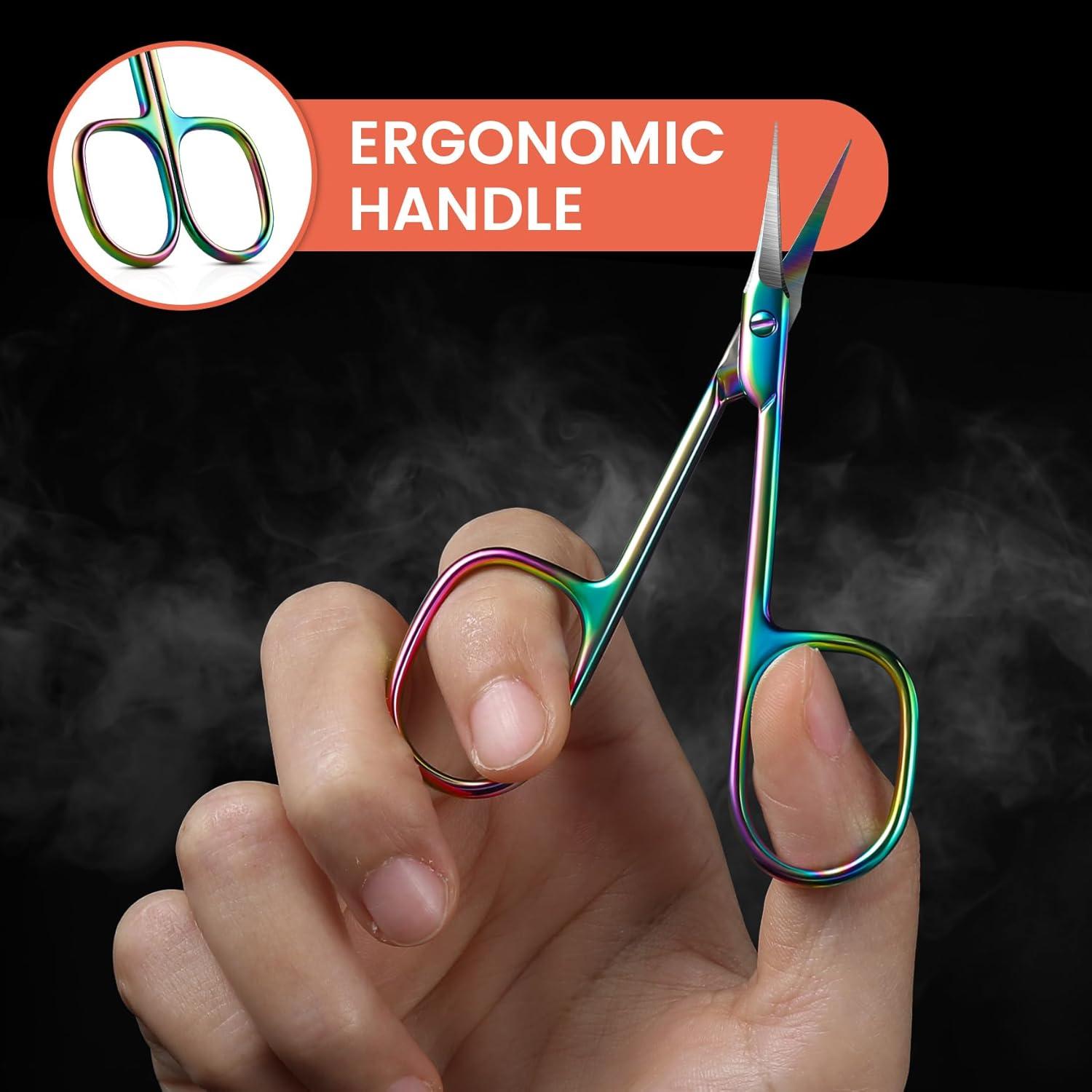 Tijeras Curvadas para Cutículas BEZOX - Acero Inoxidable 1.98 cm