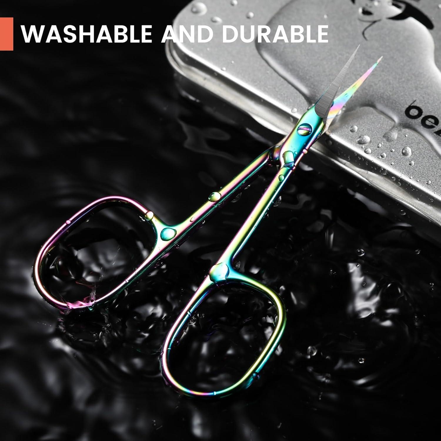 Tijeras Curvadas para Cutículas BEZOX - Acero Inoxidable 1.98 cm