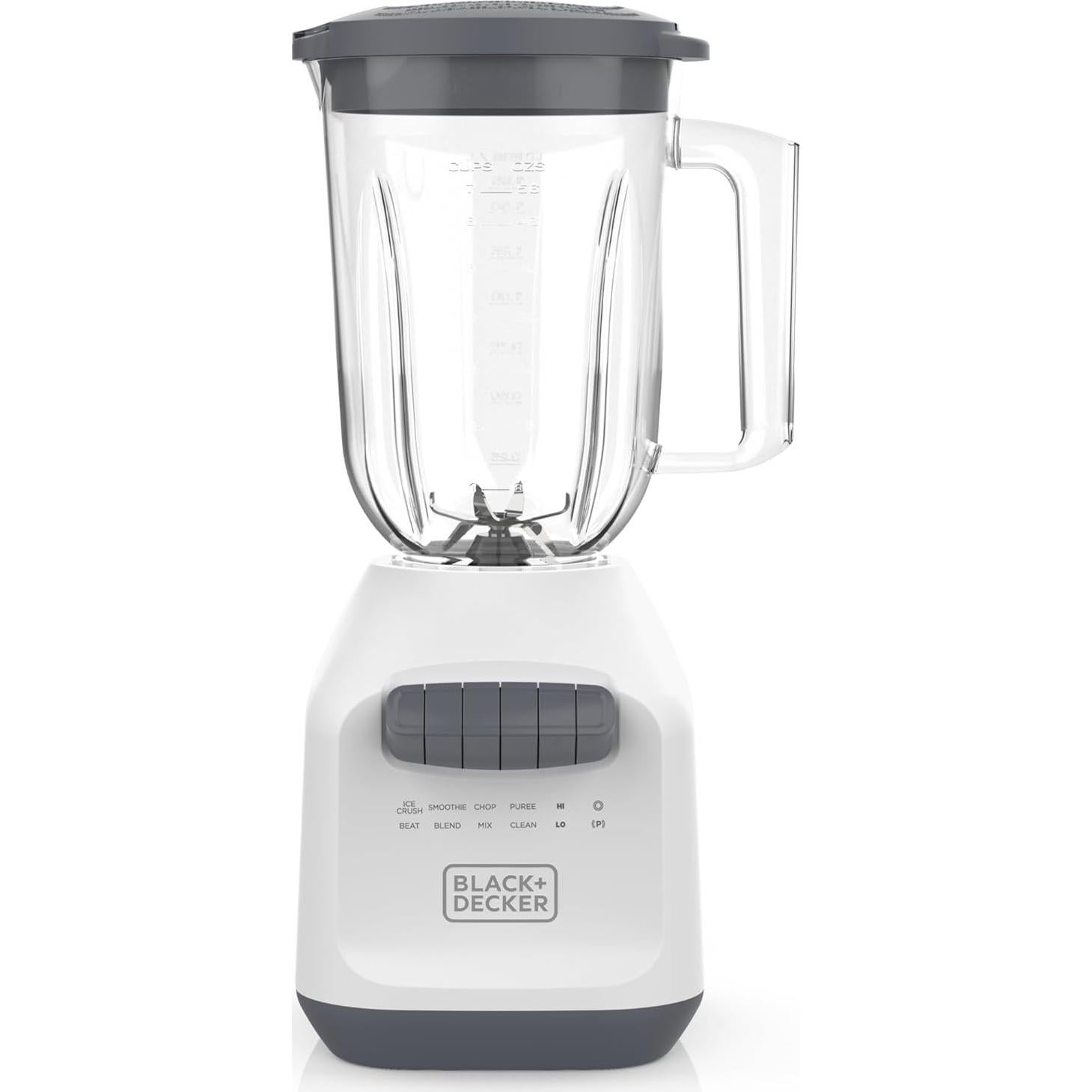 Licuadora BLACK+DECKER 750W Jarra 1.65L 8 Velocidades Blanca