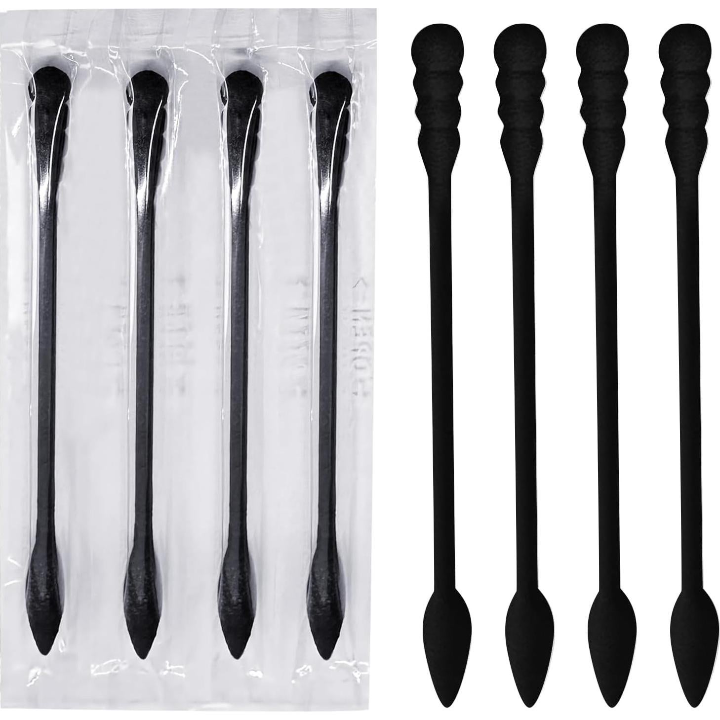 Hisopos de Algodón Doble Punta Negros Le Miju 200 Unidades