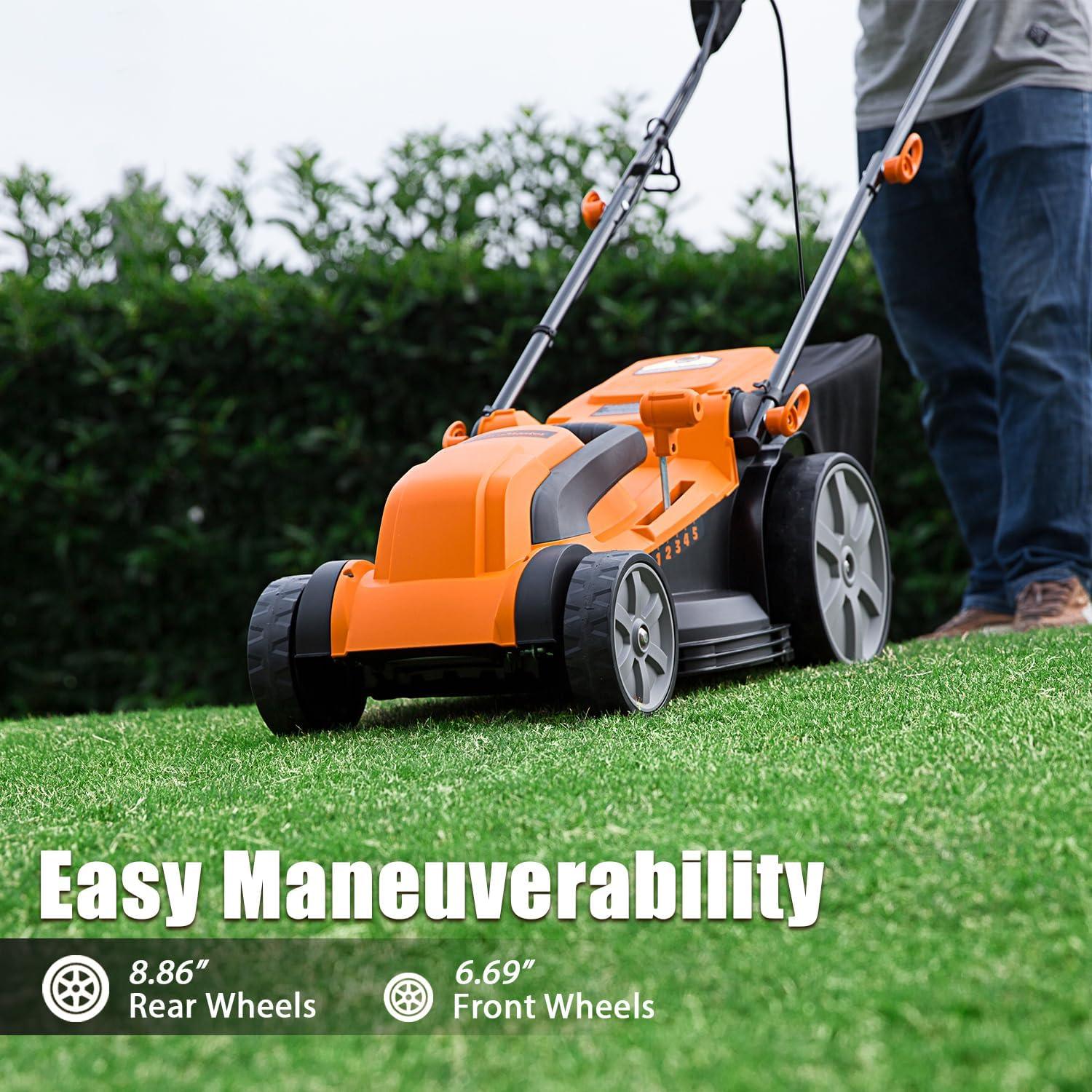 Cortadora de Césped Eléctrica LawnMaster MEB1216K 40.5 cm 12AMP