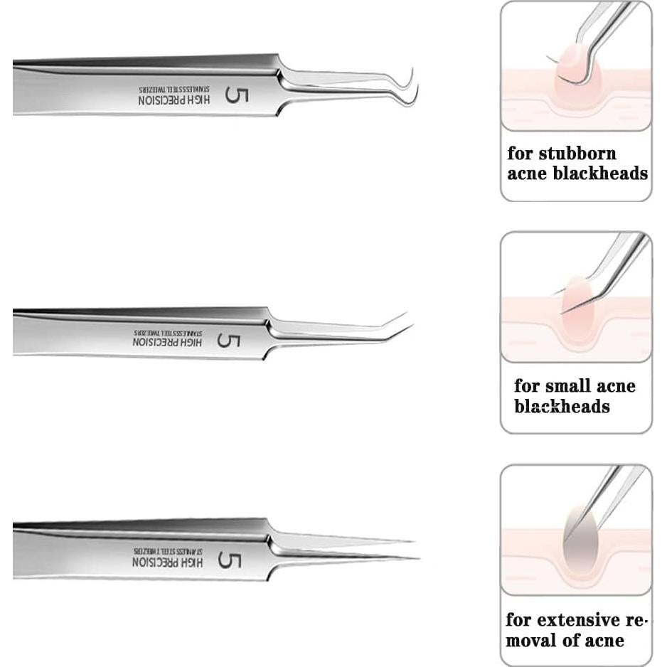 Kit Removedor de Puntos Negros BLAAROOM 3 Piezas Acero Inoxidable