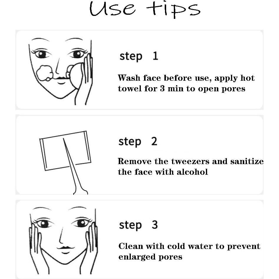 Kit Removedor de Puntos Negros BLAAROOM 3 Piezas Acero Inoxidable