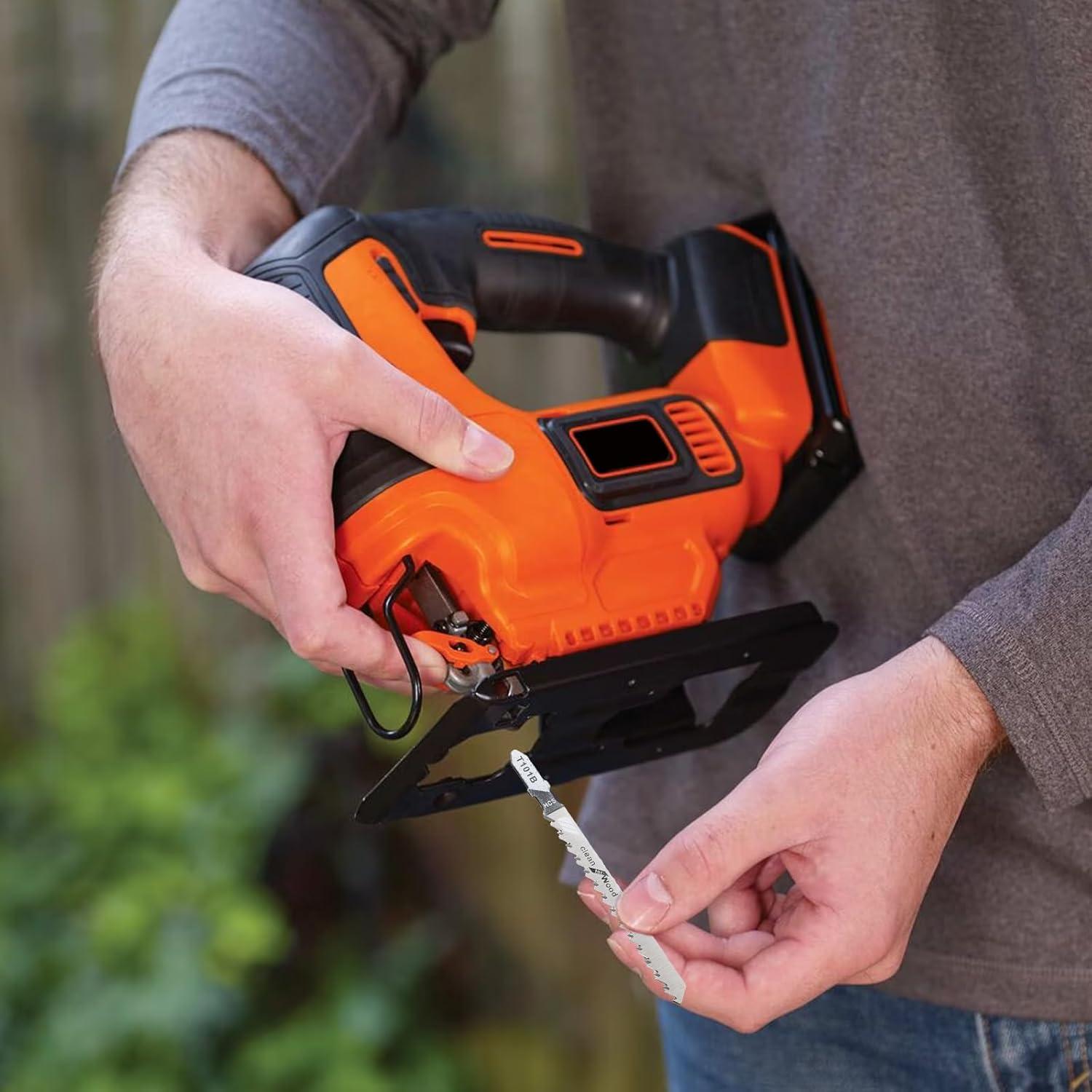 Juego de 25 Cuchillas de Sierra de Calar HCS Runhike para Black and Decker