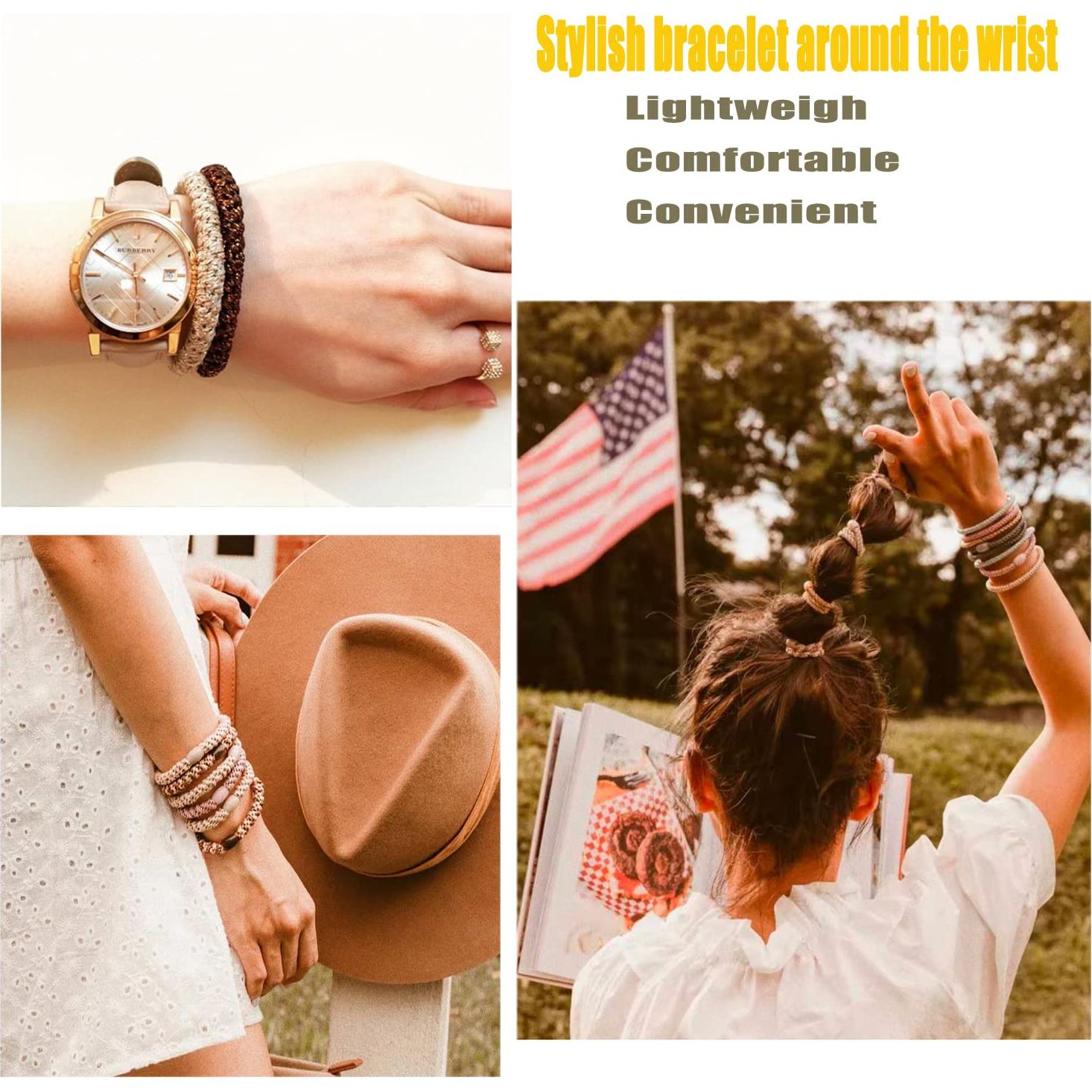 Banda Elástica para Cabello AXEN 8 Piezas Algodón Mixto