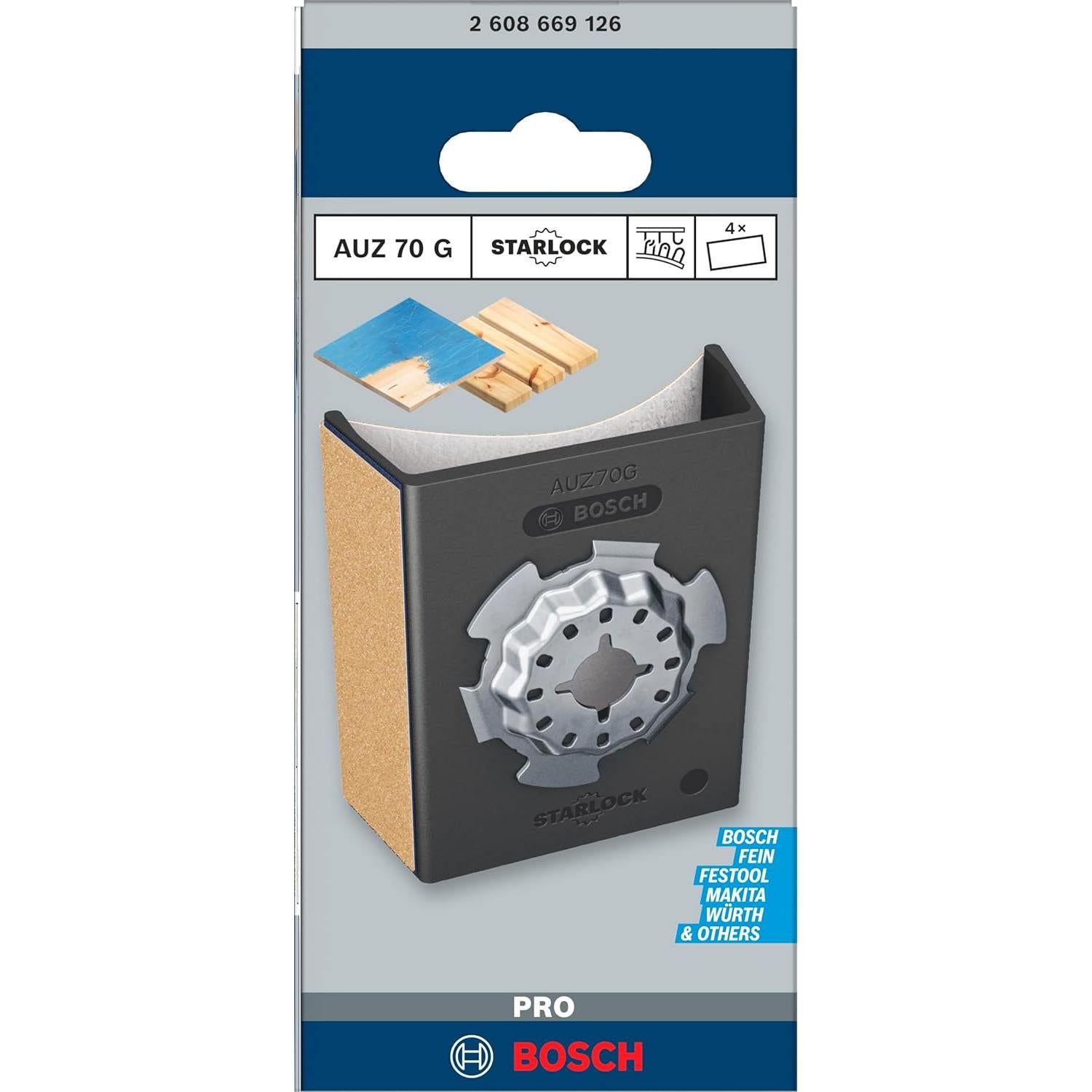 Accesorios Bosch Pro AUZ 70 G para herramienta multifuncional - 5 piezas