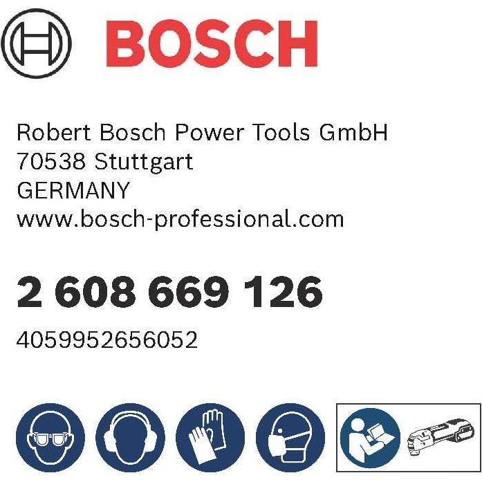 Accesorios Bosch Pro AUZ 70 G para herramienta multifuncional - 5 piezas