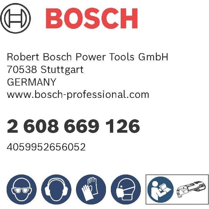 Accesorios Bosch Pro AUZ 70 G para herramienta multifuncional - 5 piezas