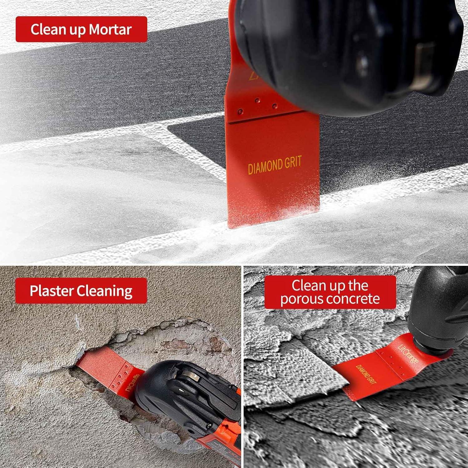 Cuchillas Oscilantes de Diamante LitOrange 8 Pcs 3.49 cm