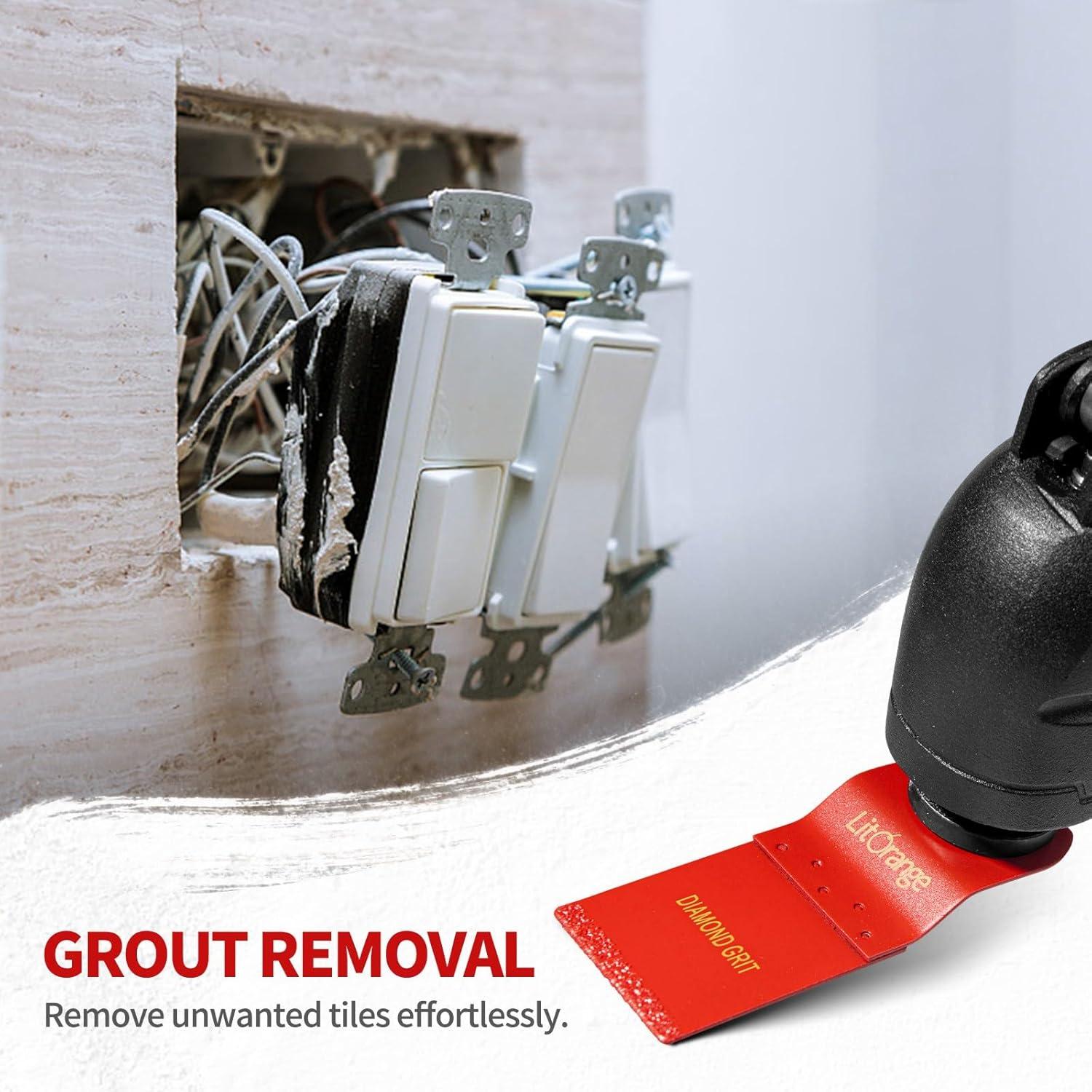 Cuchillas Oscilantes de Diamante LitOrange 8 Pcs 3.49 cm