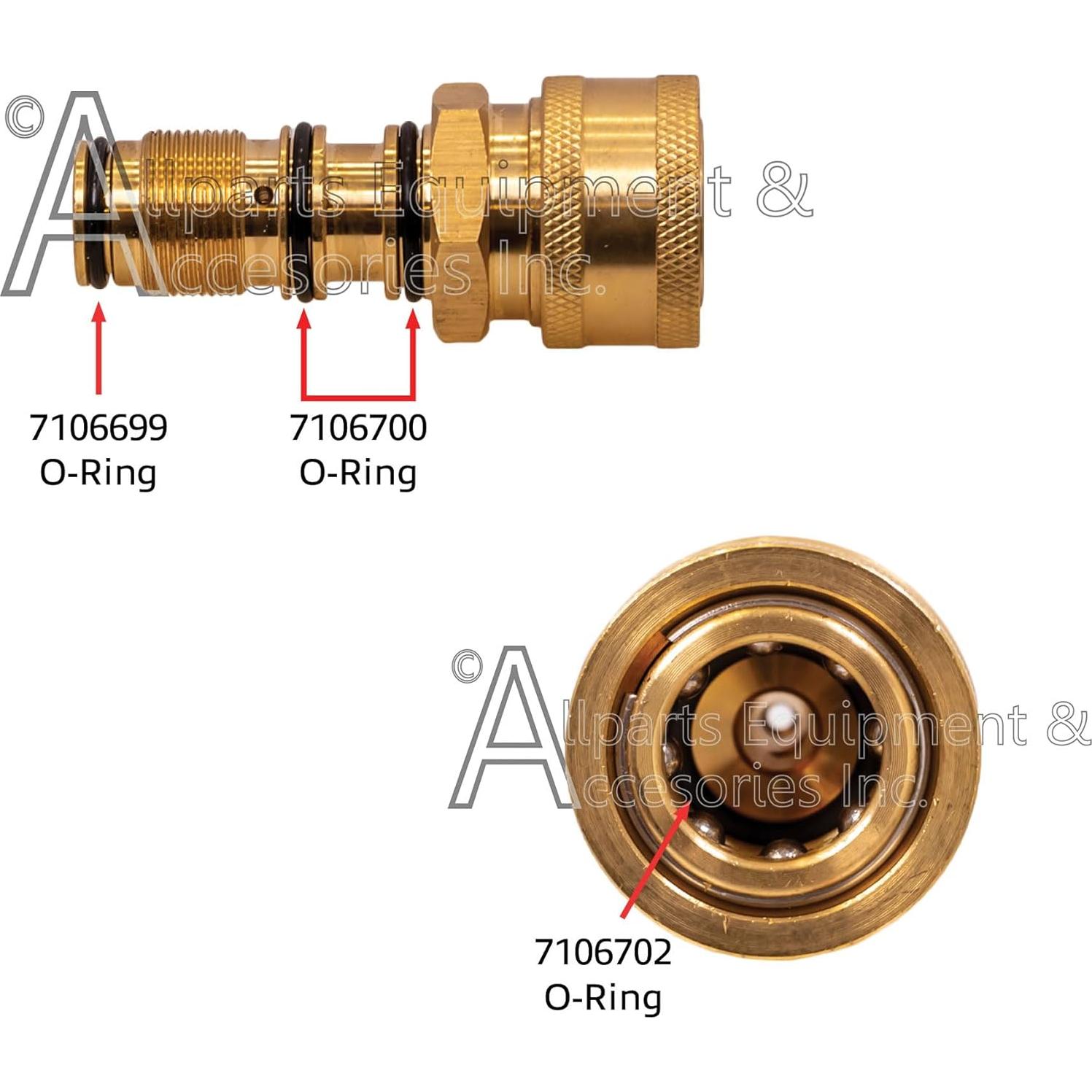 Conector Rápido de Reemplazo Allparts 5140228-65 para Lavadora a Presión