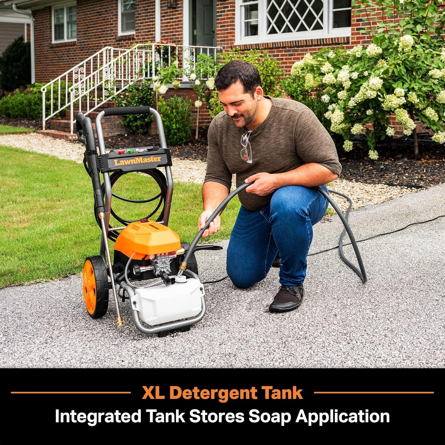 Lavadora a Presión Eléctrica LawnMaster LT2100B 2300 PSI 1.2 GPM