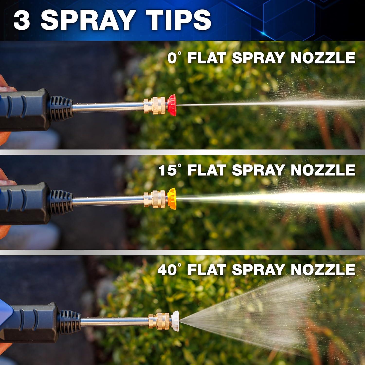 Lavadora a Presión Portátil ONTEL Turbo Jet HydroX5 Pro 350 PSI