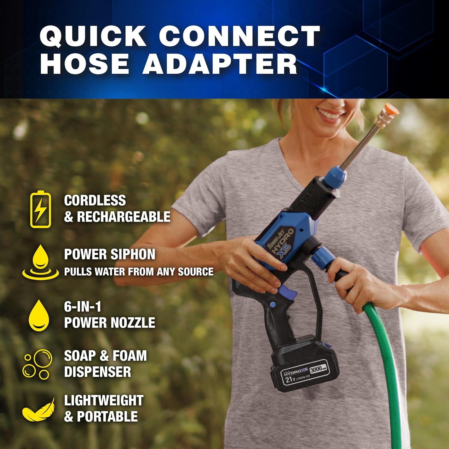 Lavadora a Presión Portátil ONTEL Turbo Jet HydroX5 Pro 350 PSI