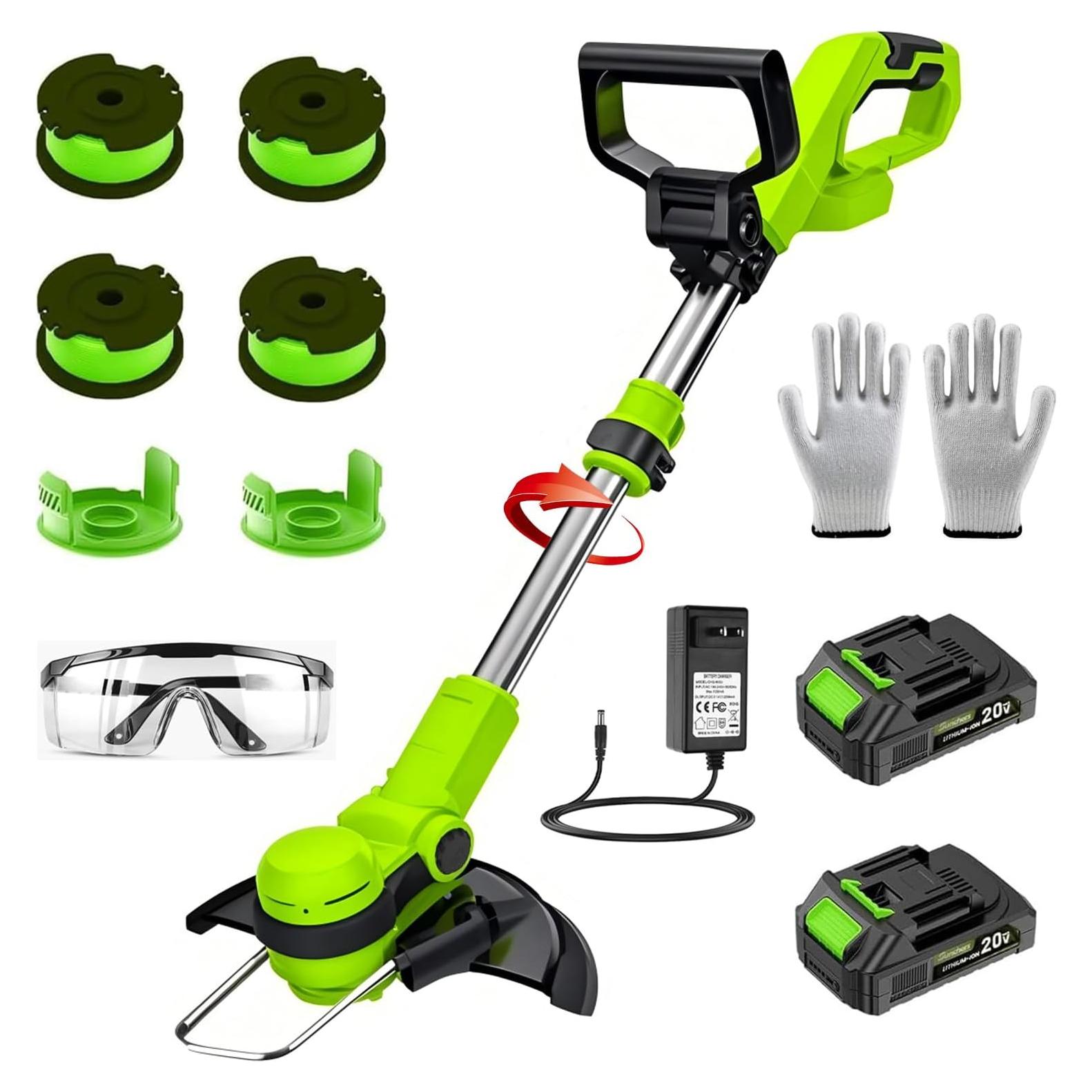 Desmalezadora Inalámbrica TWEFGFT 20V 30.48 cm Verde