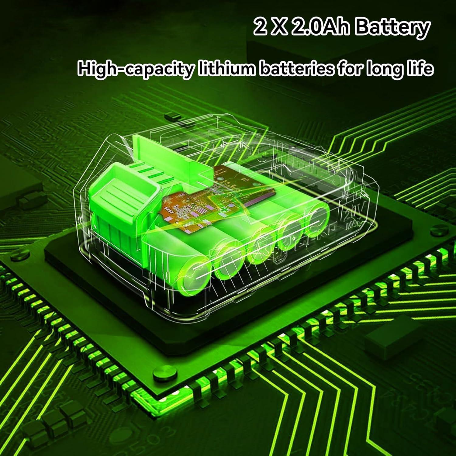 Desmalezadora Inalámbrica TWEFGFT 20V 30.48 cm Verde