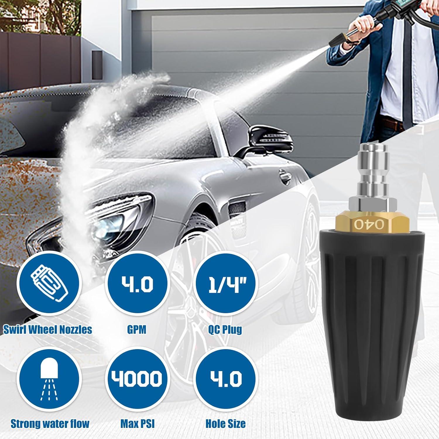 Boquilla Turbo Rotativa Axfvd 360° con 5 Boquillas 4000 PSI