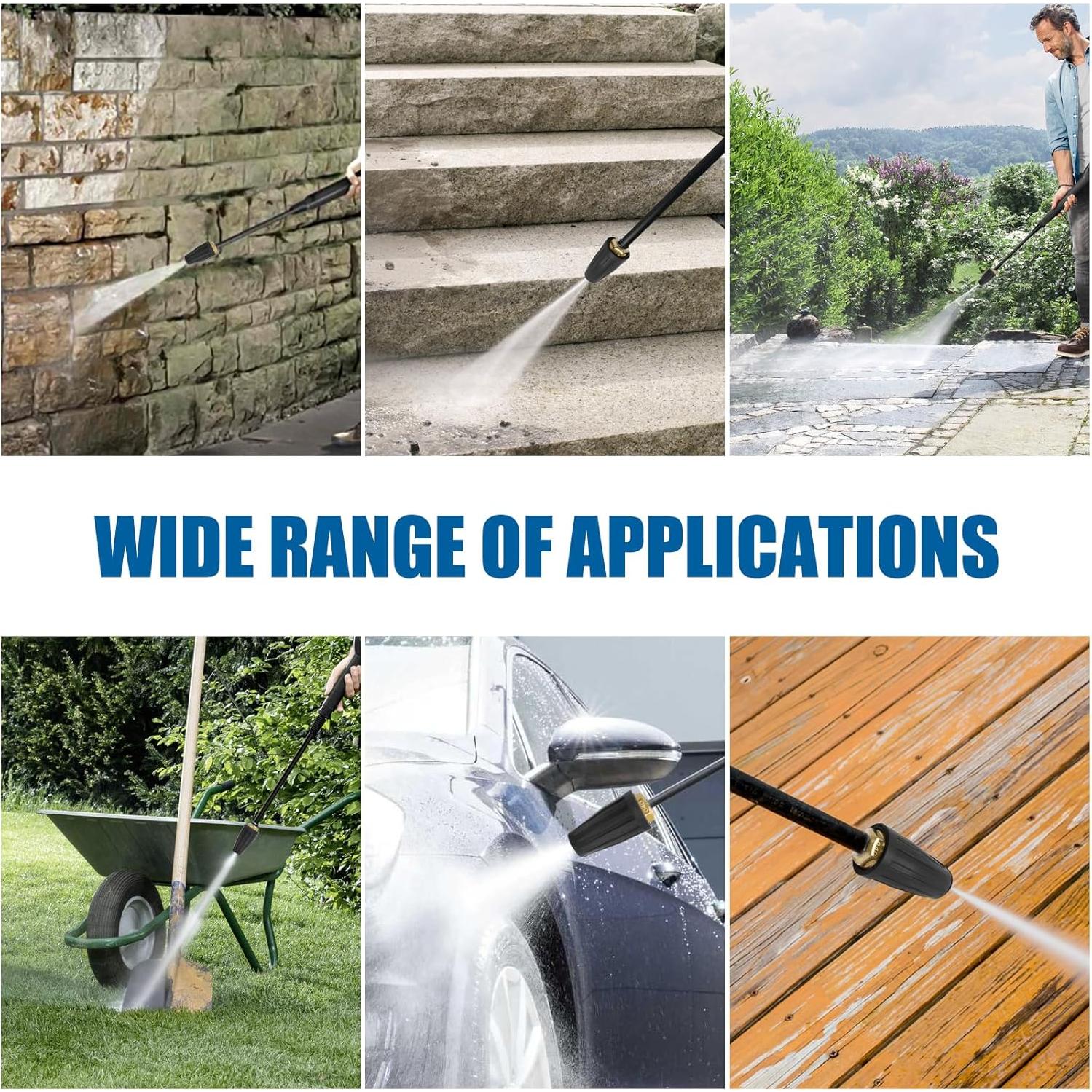 Boquilla Turbo Rotativa Axfvd 360° con 5 Boquillas 4000 PSI