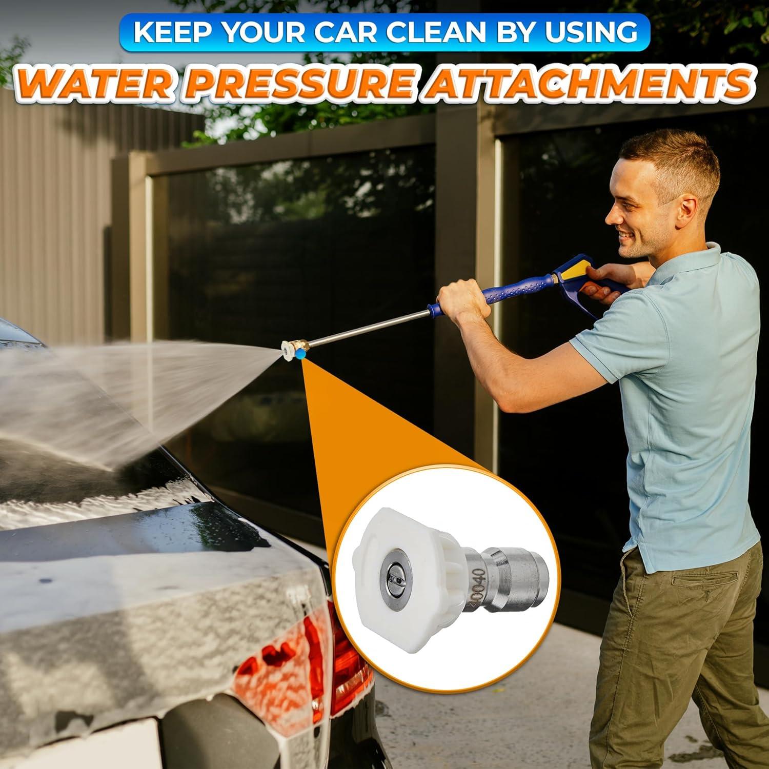 5 Boquillas de Lavadora a Presión BURIUS 2700 PSI Acero Inoxidable