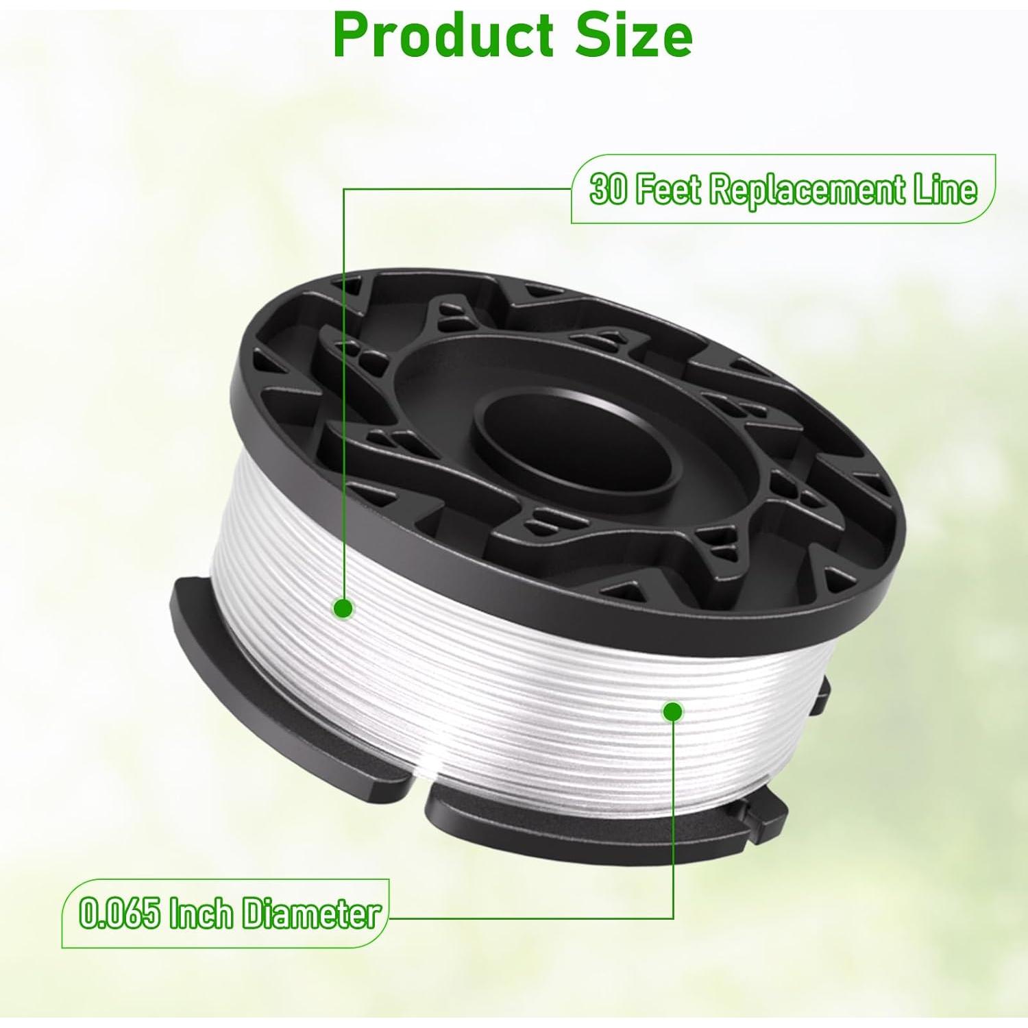 Paquete de 10 Carretes Reemplazo Black+Decker AF-100 9.14m 1.65mm