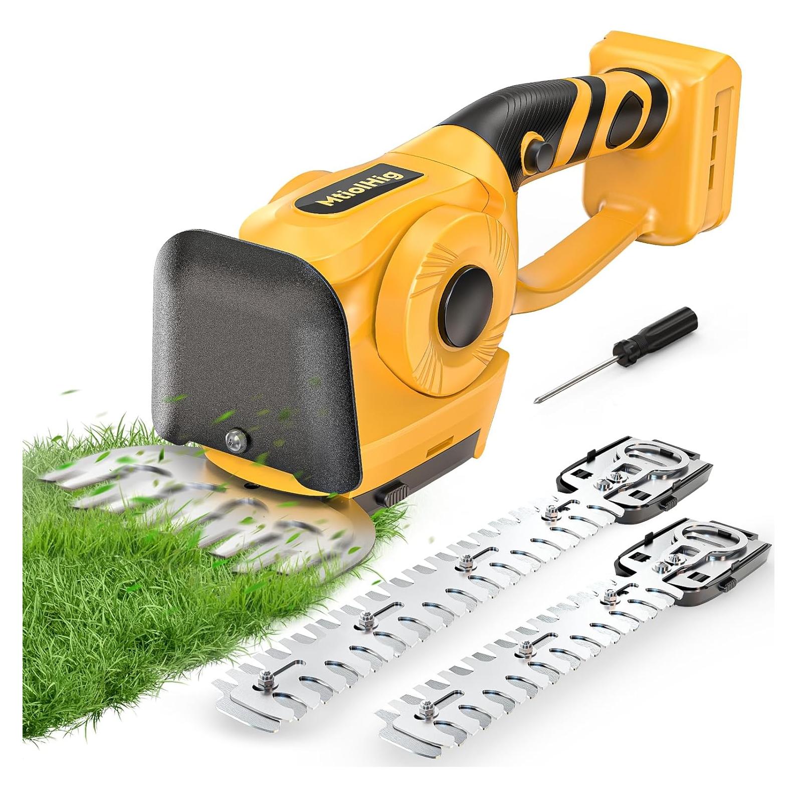 Cortadora de Setos Inalámbrica MtiolHig 11" 20V con 3 Cuchillas