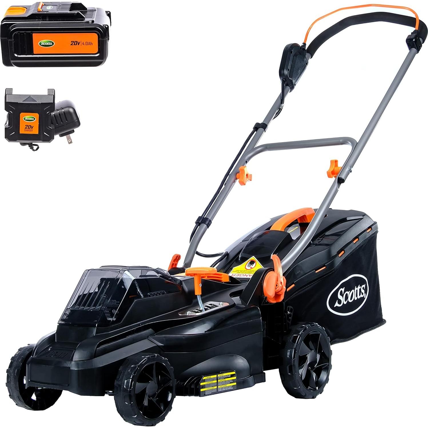 Cortadora de Césped Inalámbrica Scotts 20V 16" 2 en 1 con Batería