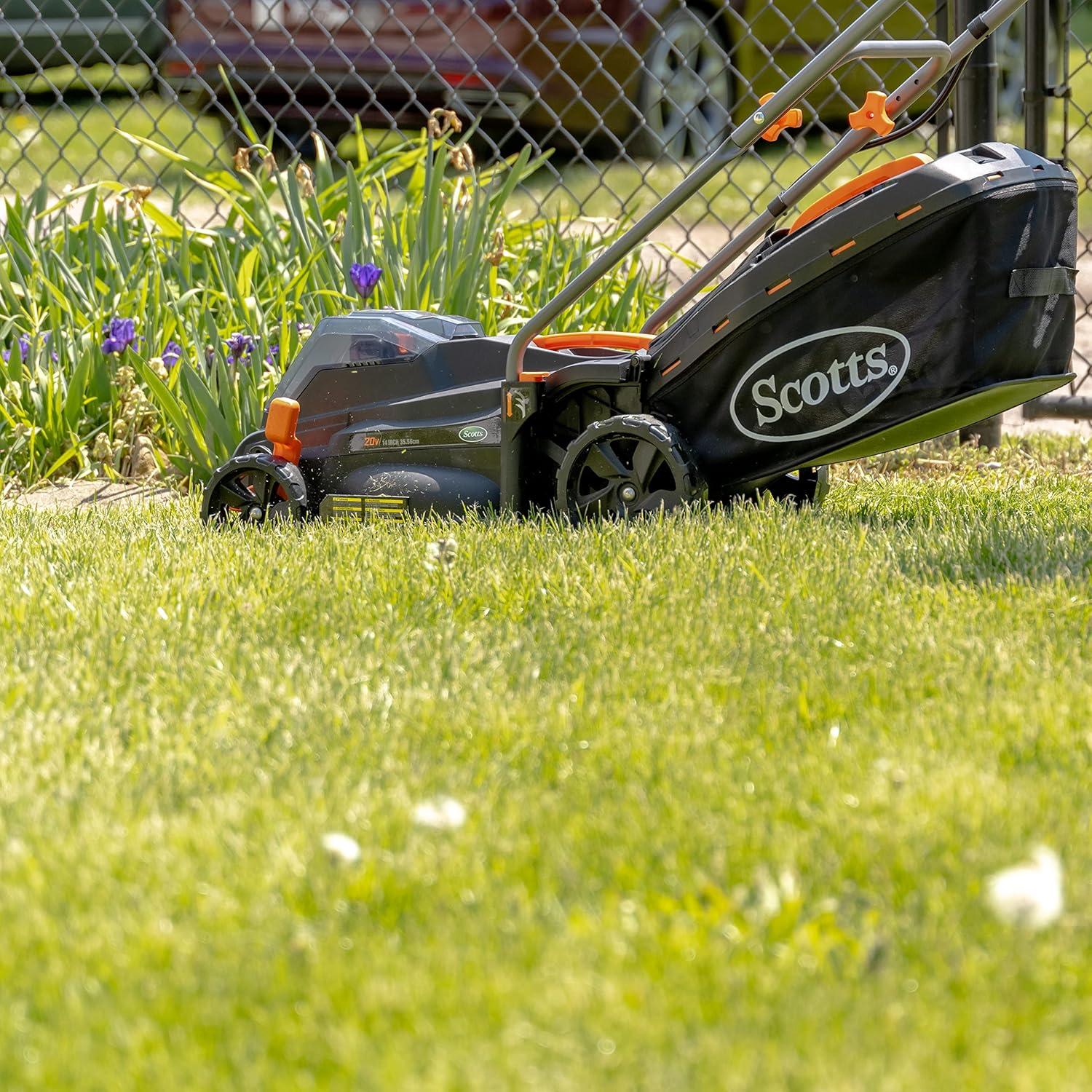 Cortadora de Césped Inalámbrica Scotts 20V 16" 2 en 1 con Batería