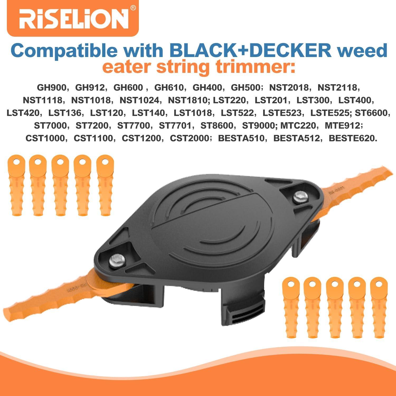 Cabezal de cuchilla RISELION para desmalezadora Black and Decker