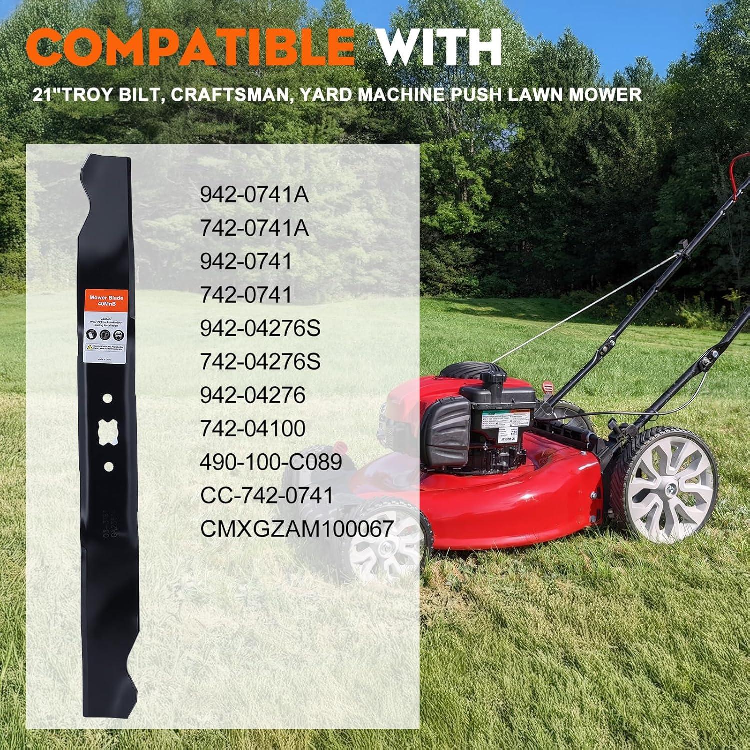 Cuchilla de Mulching Hipa 942-0741A para Cortacésped 21"