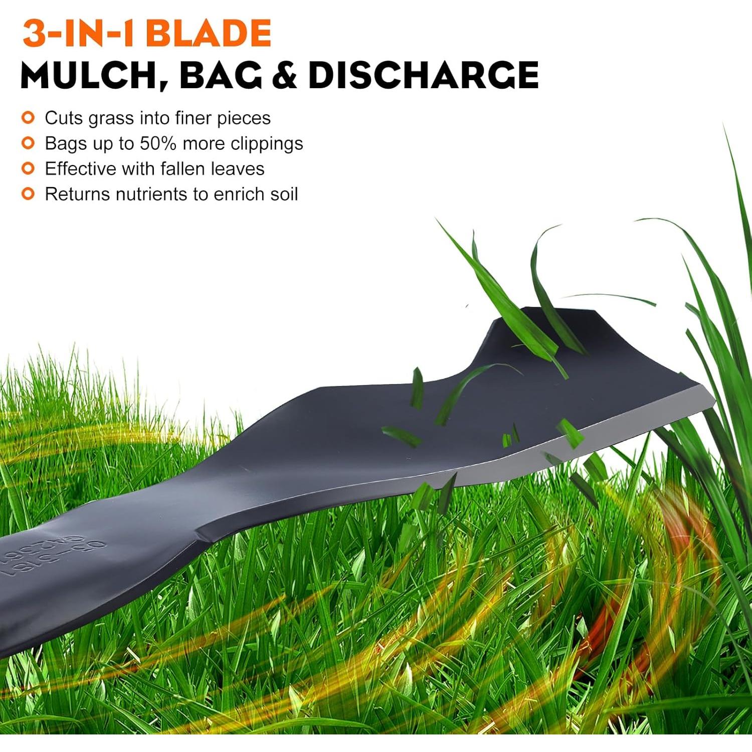 Cuchilla de Mulching Hipa 942-0741A para Cortacésped 21"