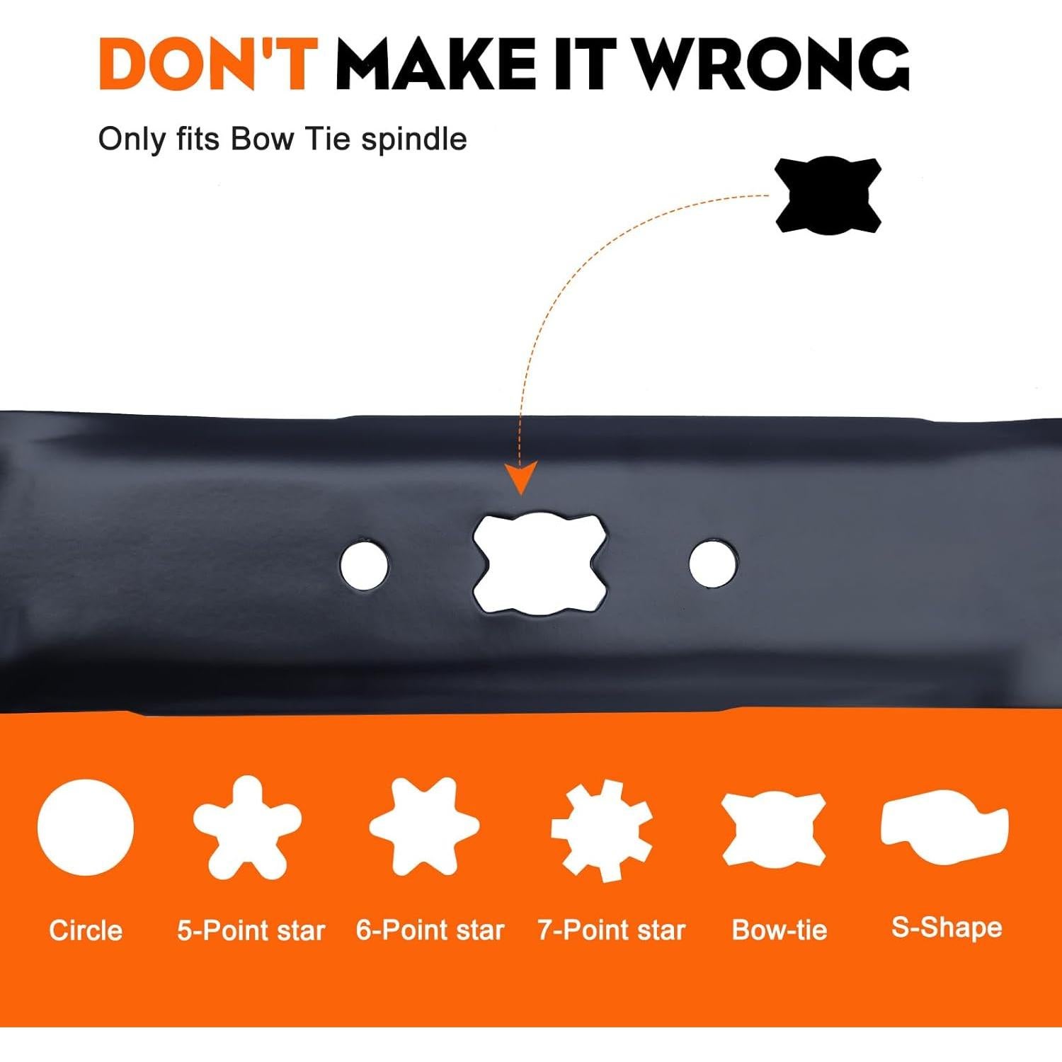 Cuchilla de Mulching Hipa 942-0741A para Cortacésped 21"