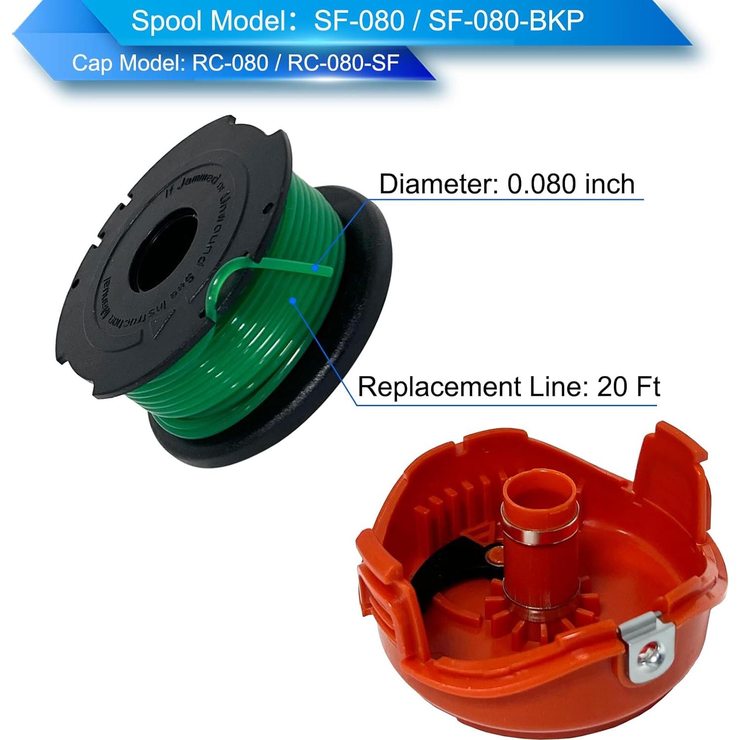 Carrete de Repuesto SF-080 para Desmalezadora Black Decker