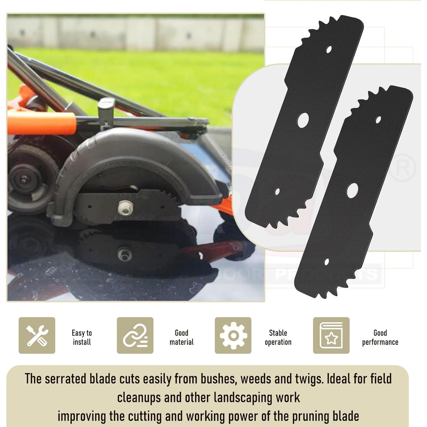 Paquete de 3 cuchillas de repuesto Edge Hog Karbay 19.05 cm