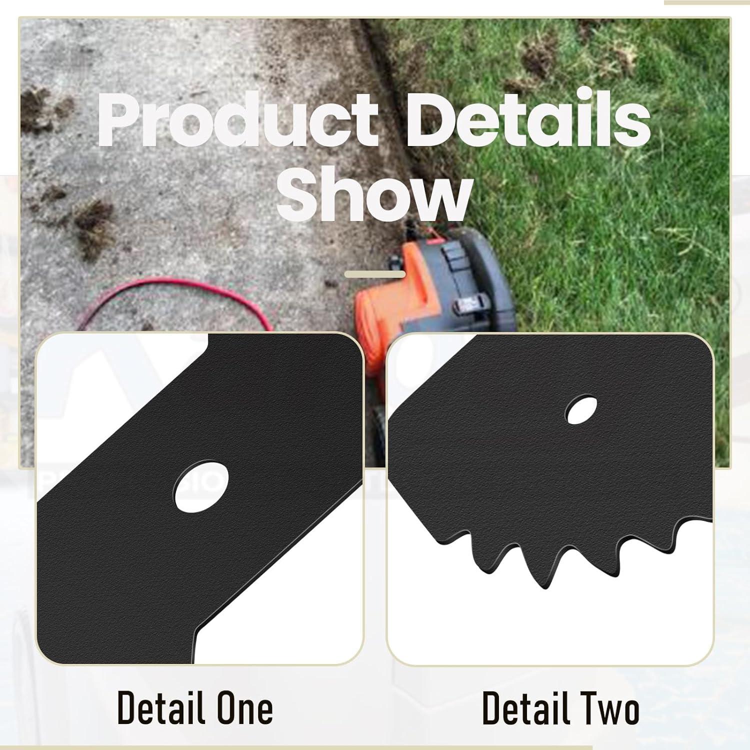 Paquete de 3 cuchillas de repuesto Edge Hog Karbay 19.05 cm