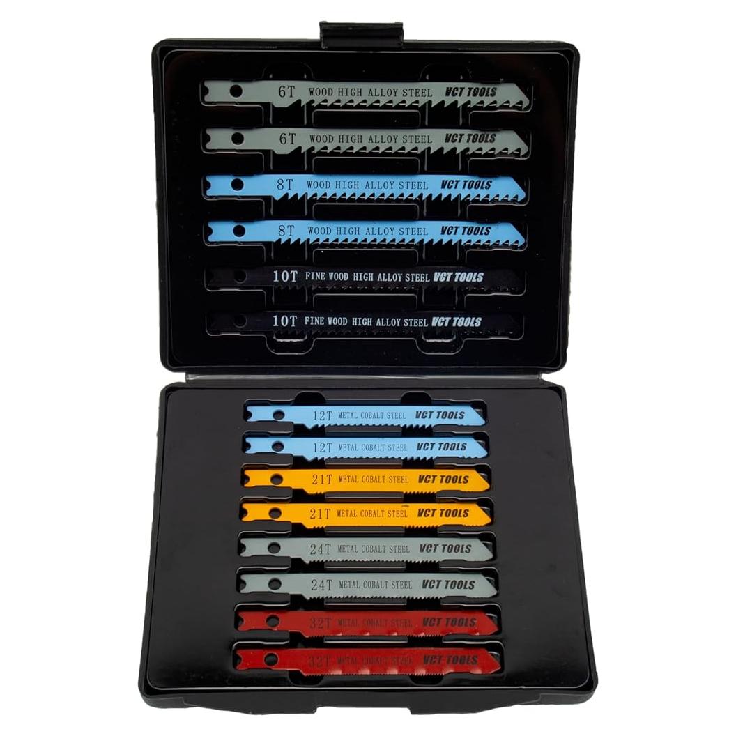 Juego de 14 Hojas de Sierra de Calar Universal VCT - Metal y Madera