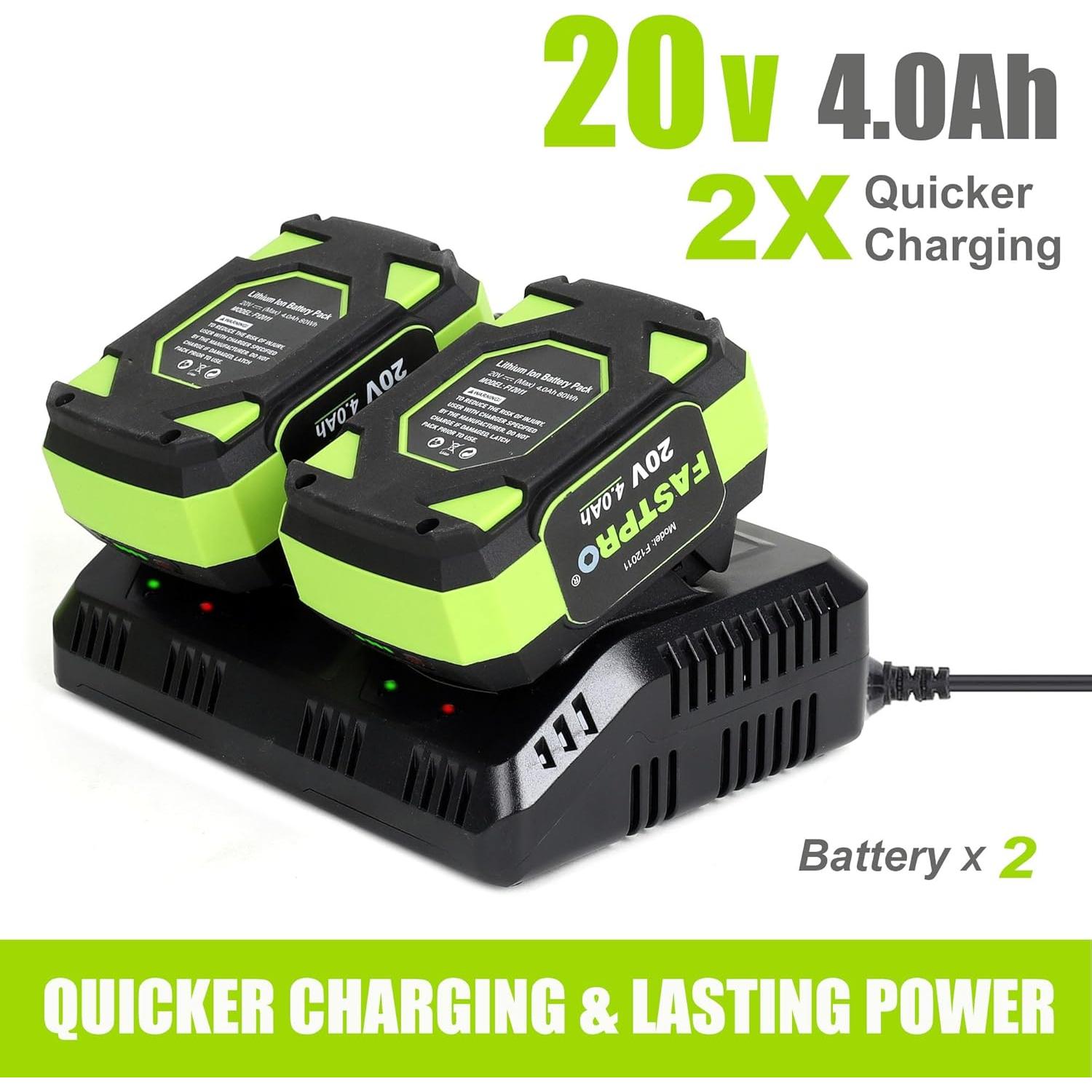 Motosierra Inalámbrica FASTPRO 40V 16" con 2 Baterías 4.0Ah