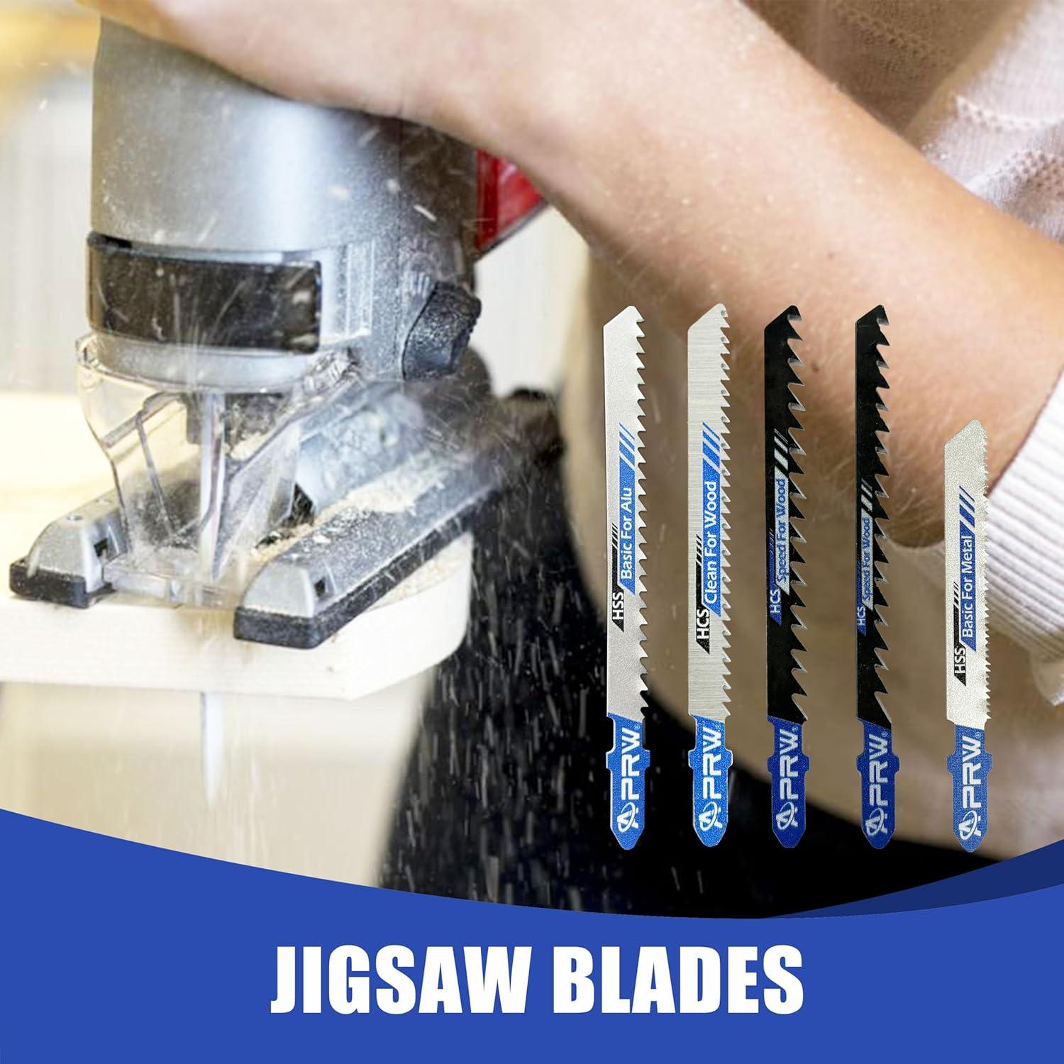 Juego de 24 Hojas de Sierra de Calar APRW T-Shank para Madera y Metal