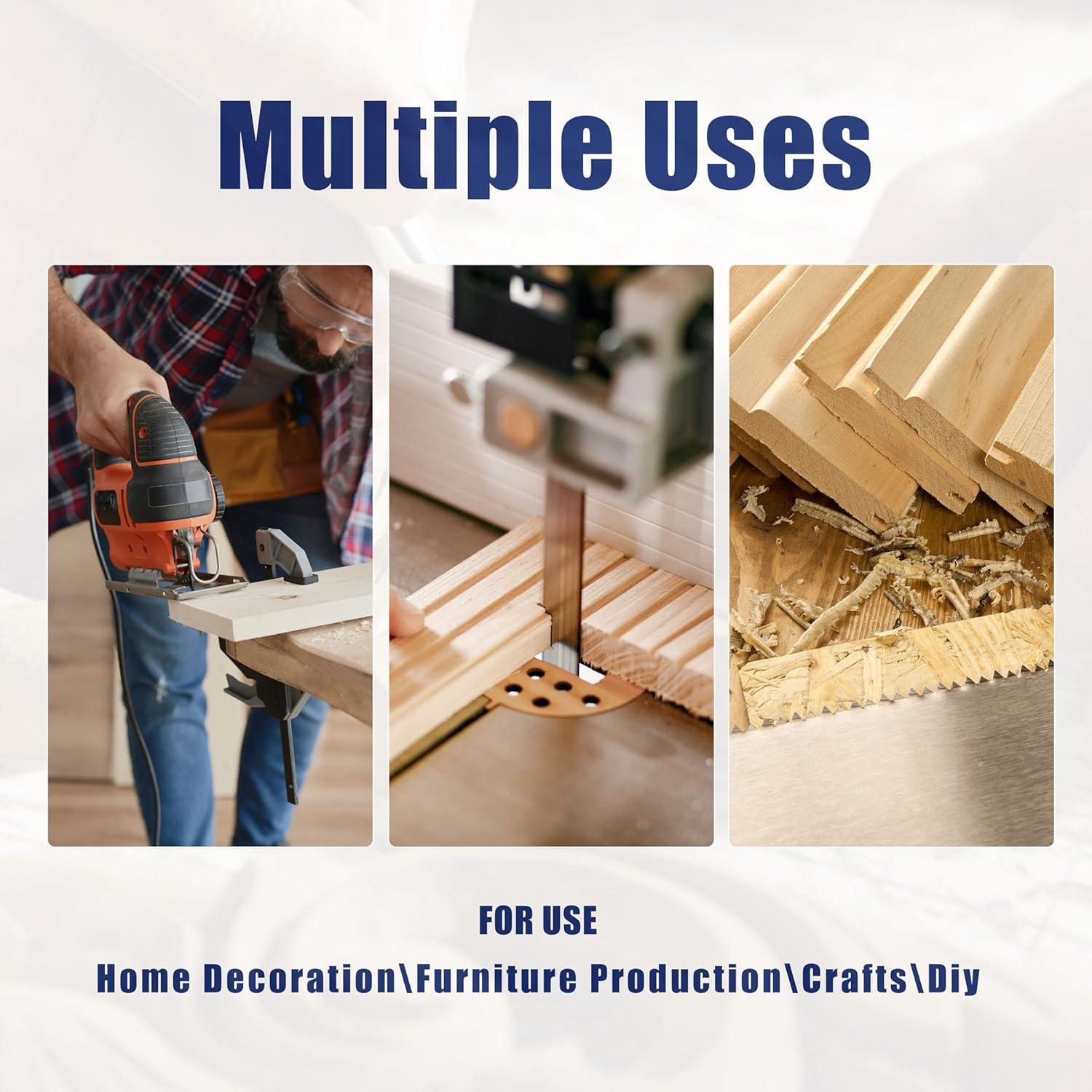 Juego de 24 Hojas de Sierra de Calar APRW T-Shank para Madera y Metal