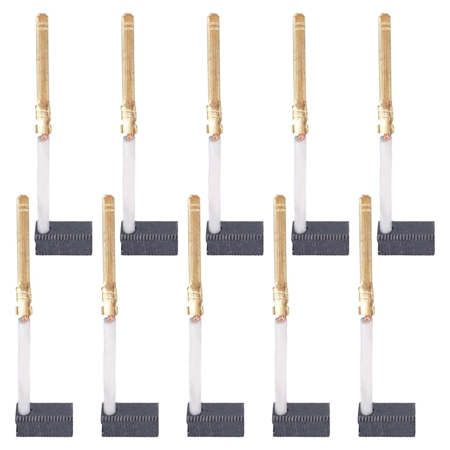 Paquete de 10 Cepillos de Carbón JUXIANG 445861-03/25 para Dewalt