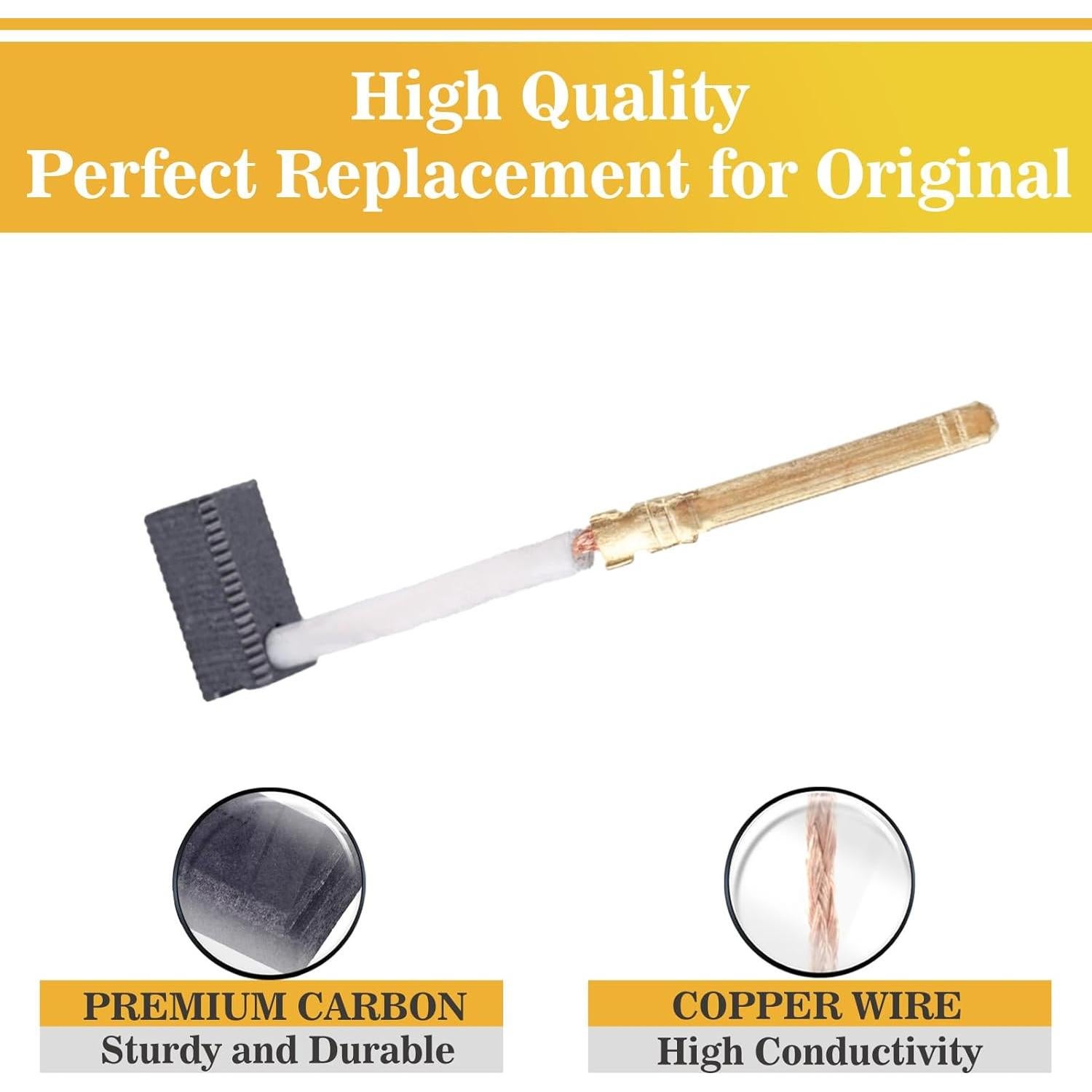 Paquete de 10 Cepillos de Carbón JUXIANG 445861-03/25 para Dewalt