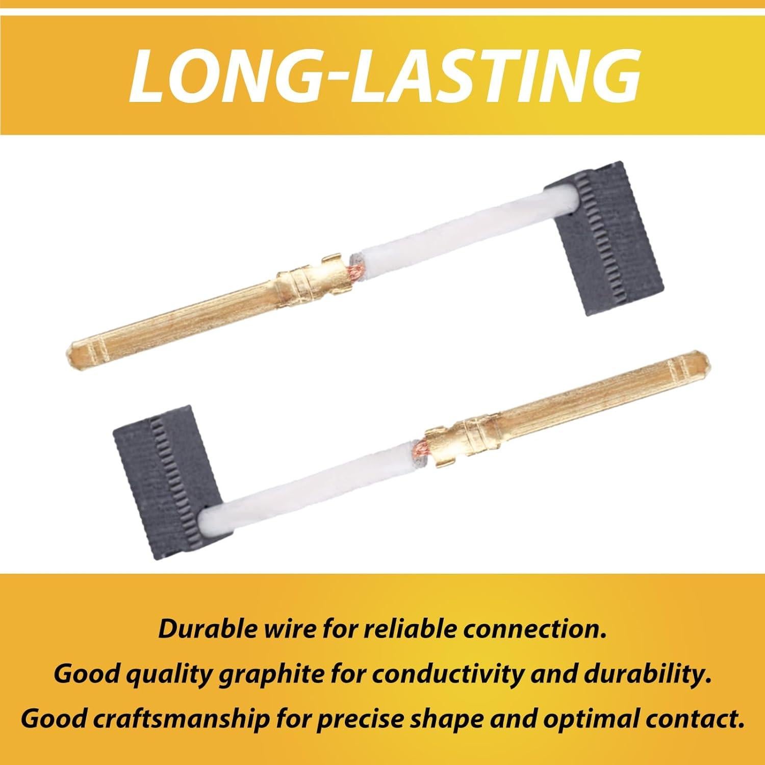 Paquete de 10 Cepillos de Carbón JUXIANG 445861-03/25 para Dewalt