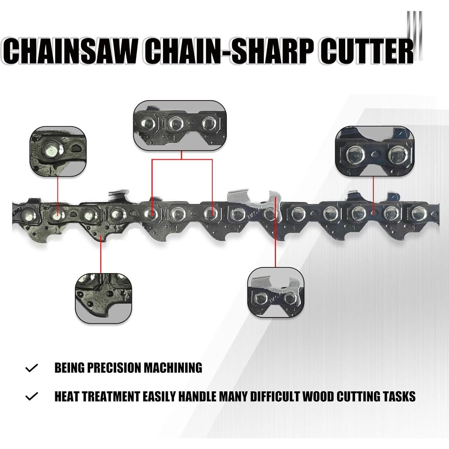 Cadena de Motosierra 15.24 cm NIUBGONER para Worx y B&D