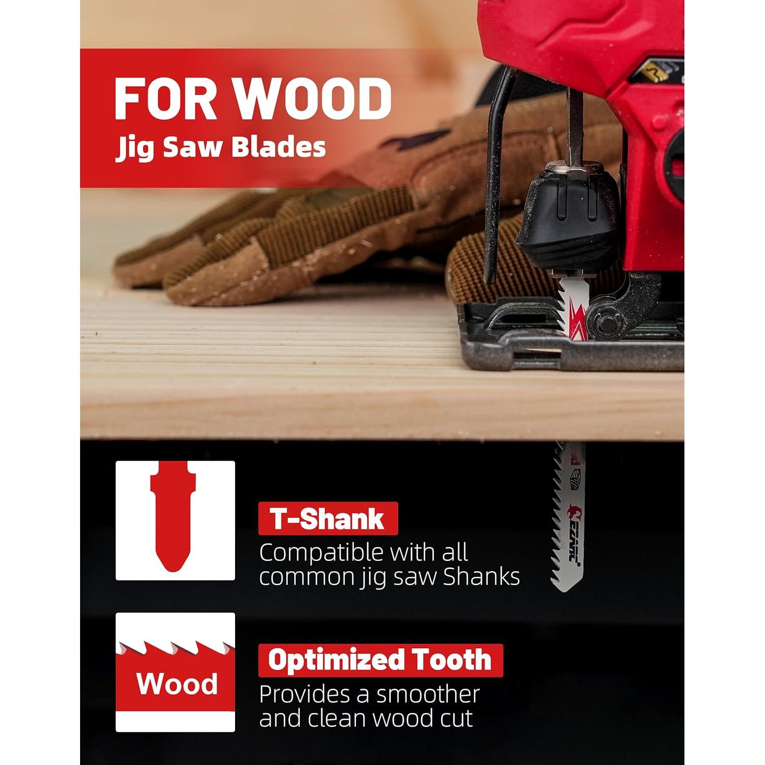 Juego de Hojas de Sierra de Calar EZARC 30 Piezas con Estuche