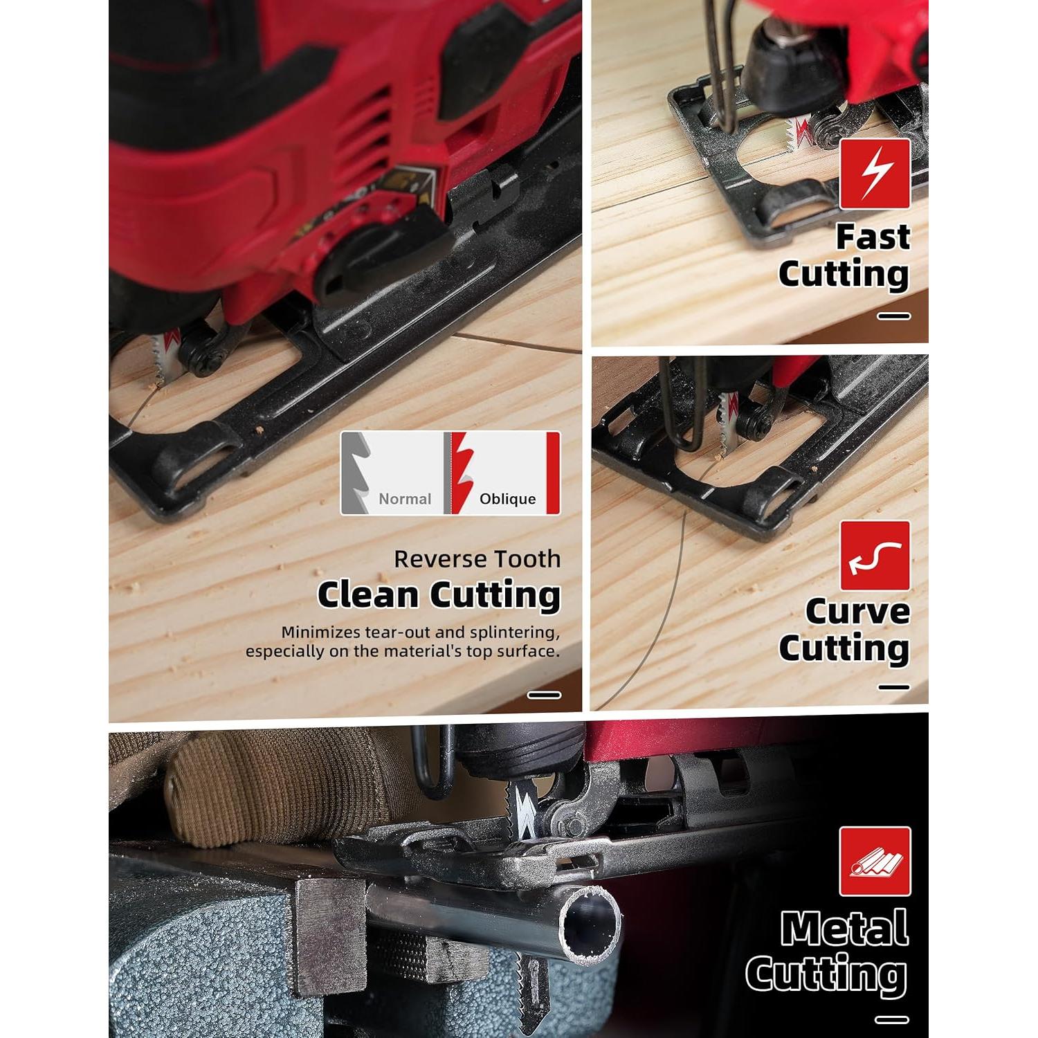 Juego de Hojas de Sierra de Calar EZARC 30 Piezas con Estuche